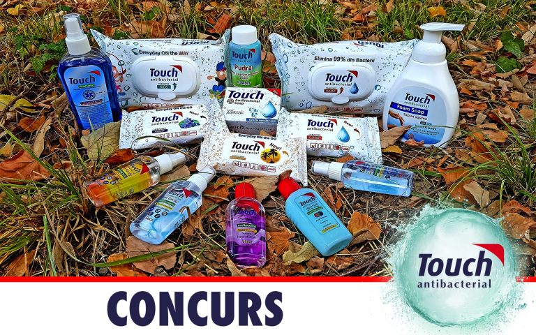 Concurs TOUCH. Câștigă unul dintre cele TREI pachete cu produse de igienă TOUCH. 150 de lei/pachet!!!